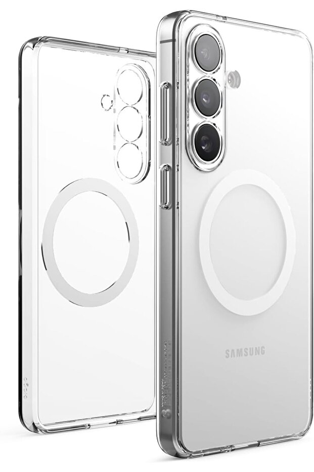 Magnetic Hybrid for Samsung Galaxy S26 PLUS MagSafe with Dual-Material Protection-TRANSPARENT