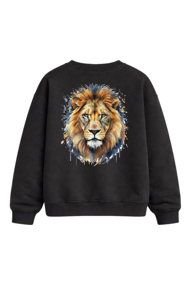 Savage King – Watercolor Lion Printed Sweatshirt / Hoodie / T-Shirt / Tank Top (Optional)