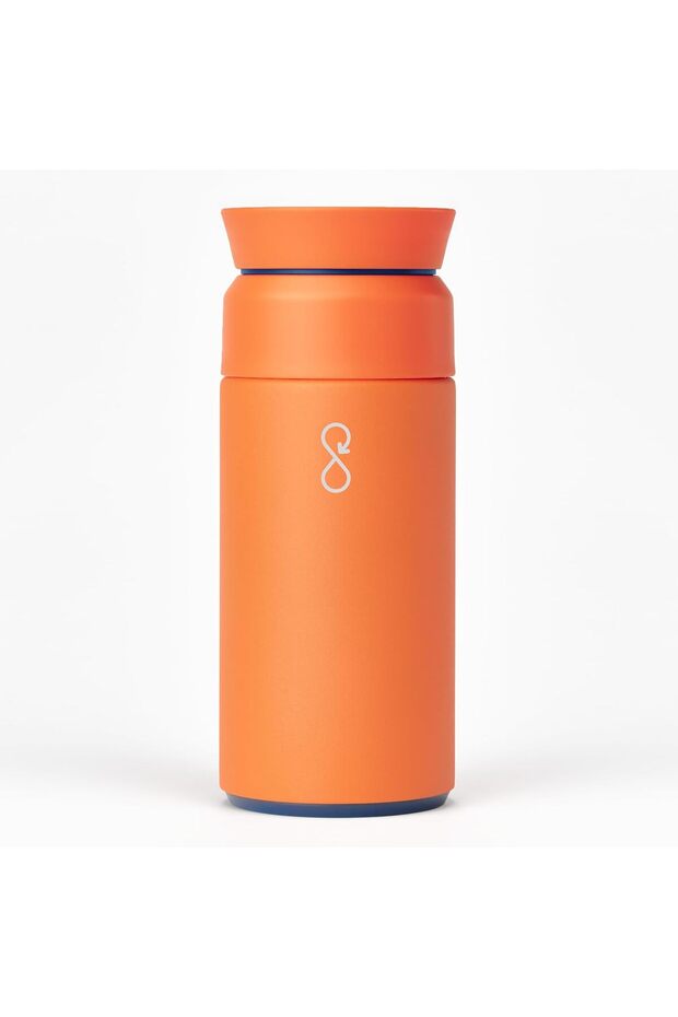 Brew Flask With 360º Leak Proof Lid Eco-Friendly Bottle - Sun Orange - 350ml