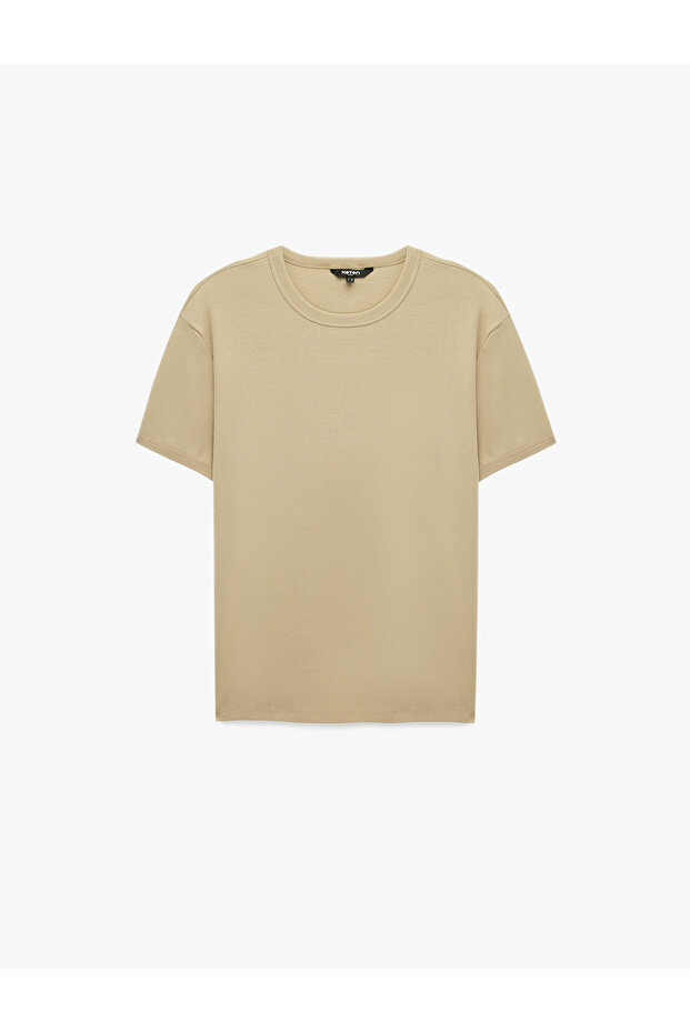 Short Sleeve Crew Neck Cotton Slim Fit T-Shirt