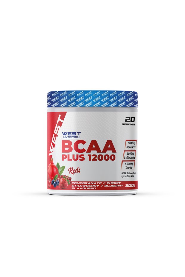 Bcaa Plus 12000 L-Glutamine Taurine 300 Gr Reds Pomegranate Cherry