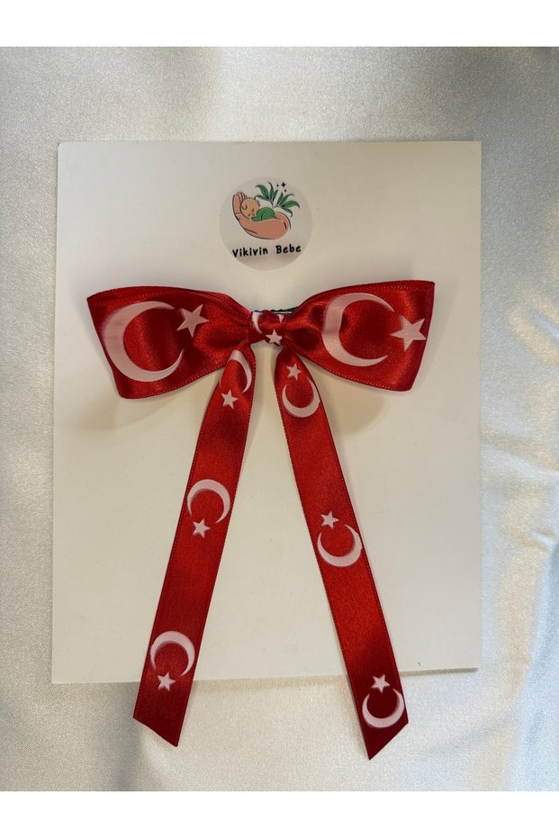 Children's Hairpins with Turkish Flag and Atatürk Silhouette