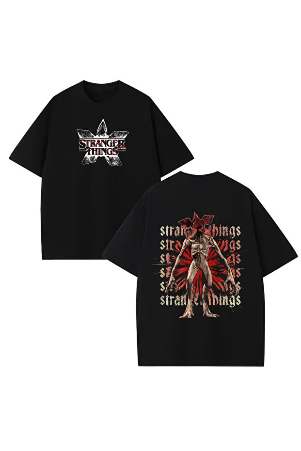 Stranger Things Printed Unisex 100% Cotton Pack Oversized T-Shirts