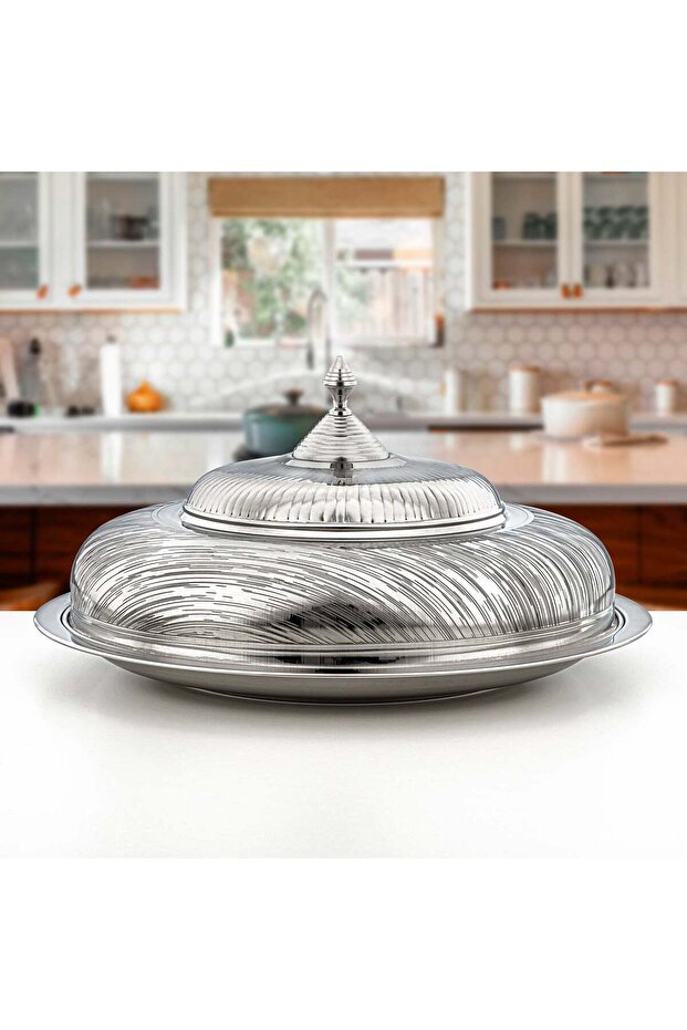 60 CM Tahani Collection Stainless Steel Koozy Tray Silver