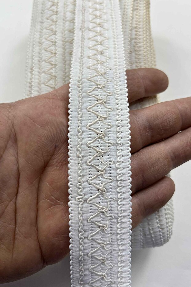 Marvion Decorative Ribbon Edge Trim – 3 cm Wide, 1 Meter for Crafts, Organization, and Decoration