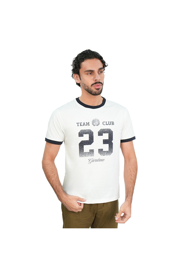Men's Slim Cotton Team Club Graphic Tee