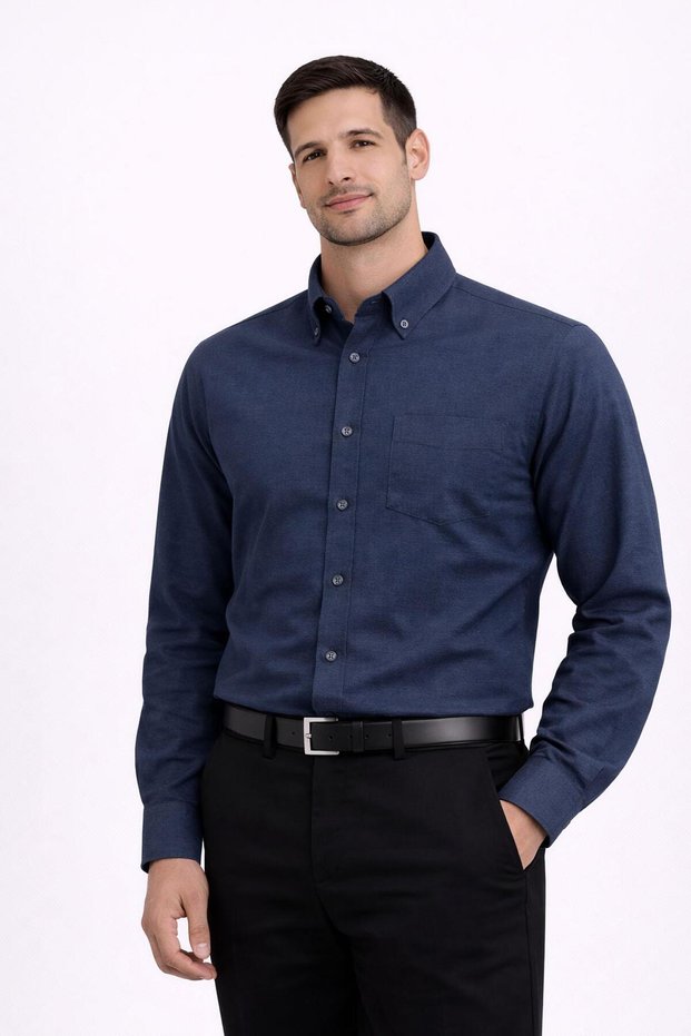 Long Sleeve Classic Men's Regular Fit Shirt 7607