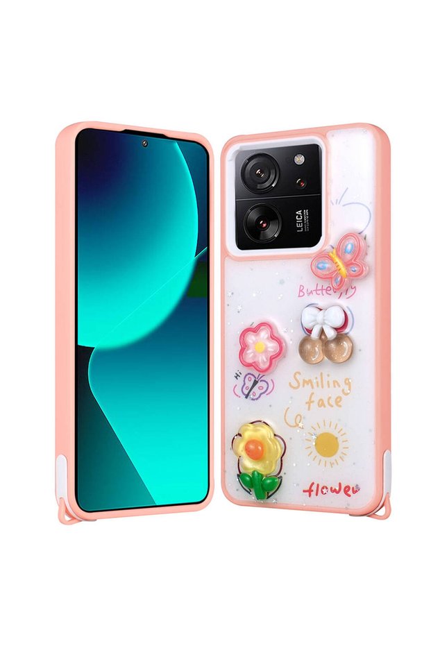 Compatible Case Cevze Cover for Xiaomi Mi 13t Case Shining Glittery Embossed Figure