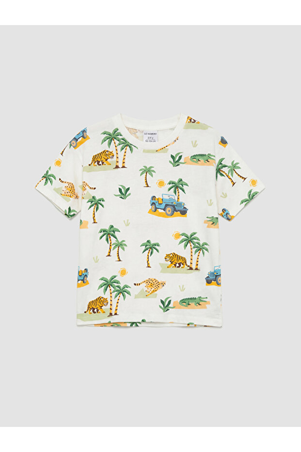 Sparkling Choices from Shining Store Zero Roba Collar Printed T-Shirt for Boys