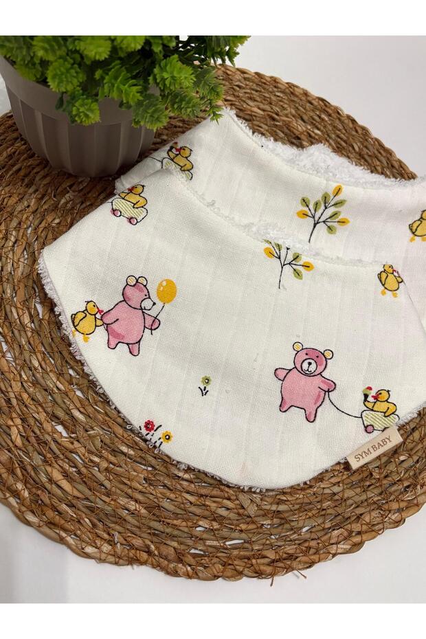 Double-Layered Towel, Muslin Collar, Baby Bib, Scarf