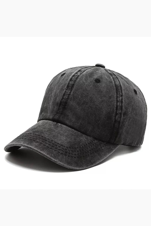 Basic Plain Washable Cap Hat Unisex Men/Women (Adjustable at the Back)