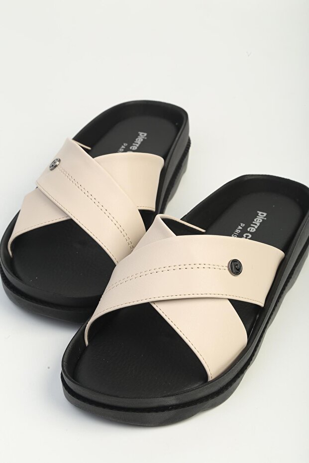 Beige Women's Slippers Pc-7903