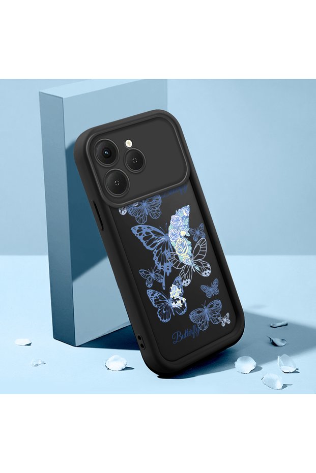 For Tecno Spark 40 Compatible Case Slim Soft Silicone Phone Cover Colorful Butterfly Pattern