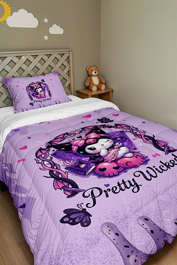 Cute and Adorable Patterned Single Duvet and Pillowcase