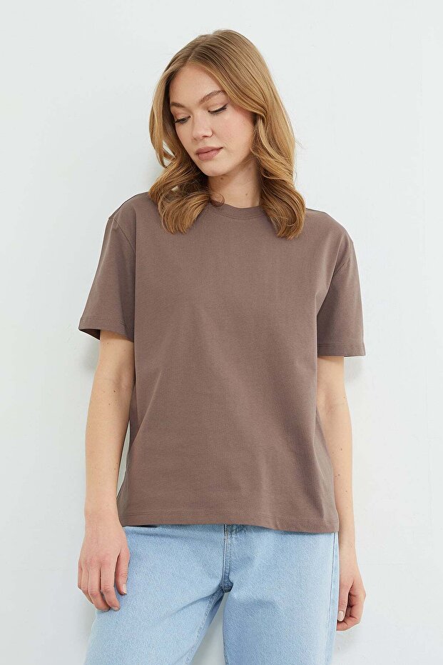 Μπλουζάκι Basic Crew Neck Oversize - 5