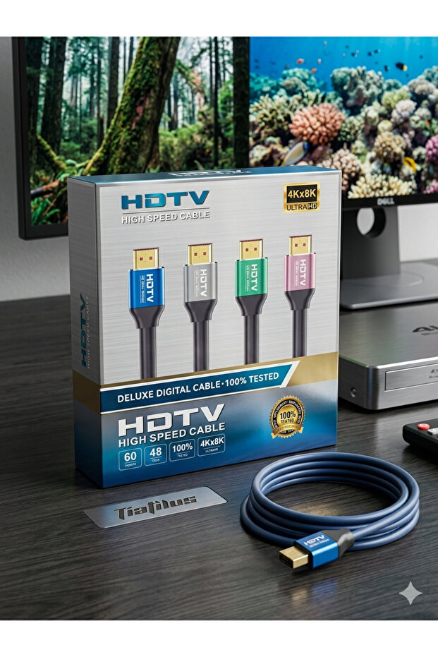 كابل HDMI 4K بطول 15 متر، HDMI 2.0 عالي السرعة