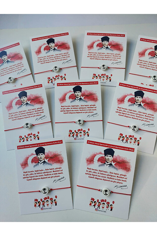 5 Pieces of April 23Rd Gift Ataturk Bracelet