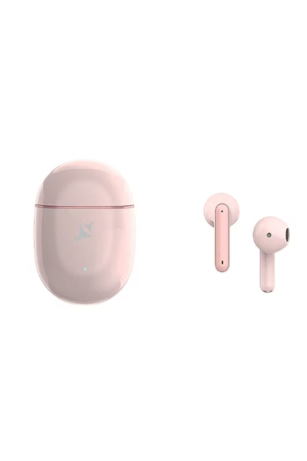 Casti True Wireless ATW-01, Bluetooth, Control tactil, Roz