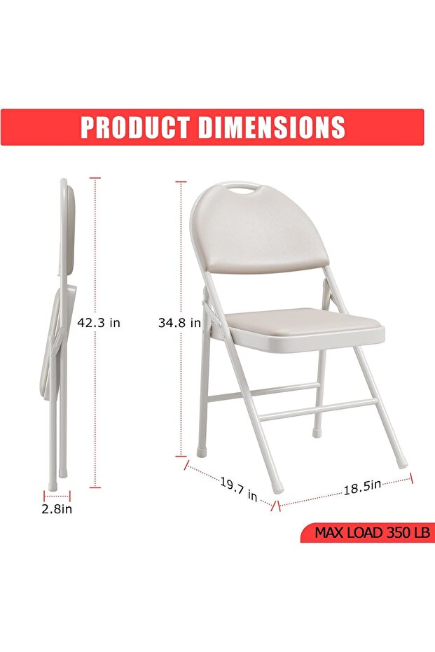 Foldable Padded Chair - 3