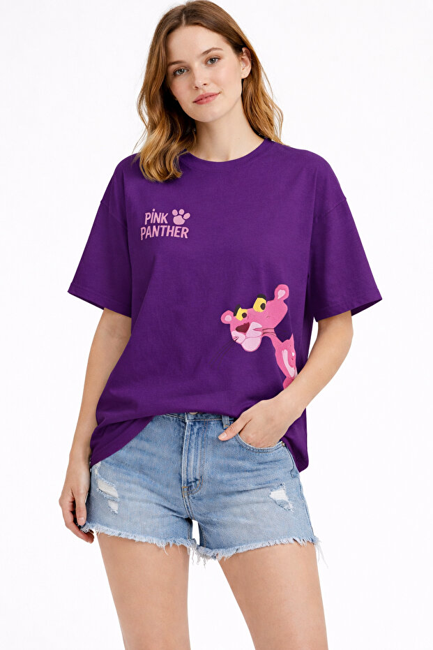Pink Panther Printed Unisex Oversize T-Shirt – Cotton Trend T-Shirt