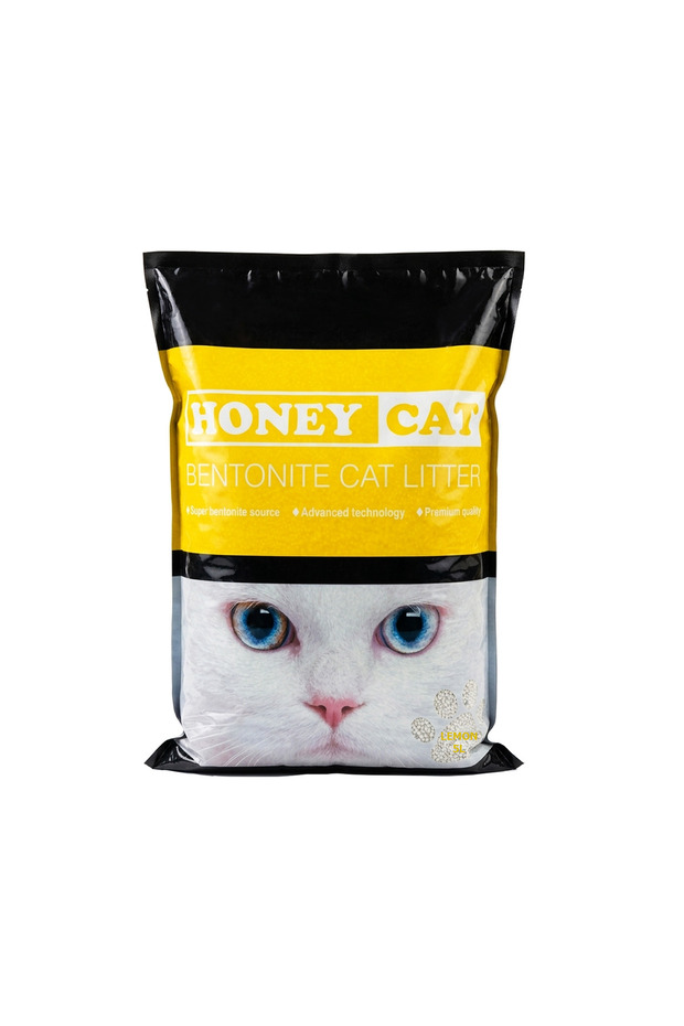Bentonite Cat Litter - Lemon Scent (5L) | Strong Clumping & Advanced Odor Control Technology