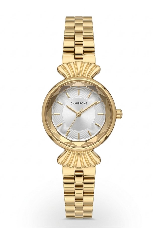 Women's Gold Metal Cord Gold Dial Wrist Watch with 2 Year Warranty