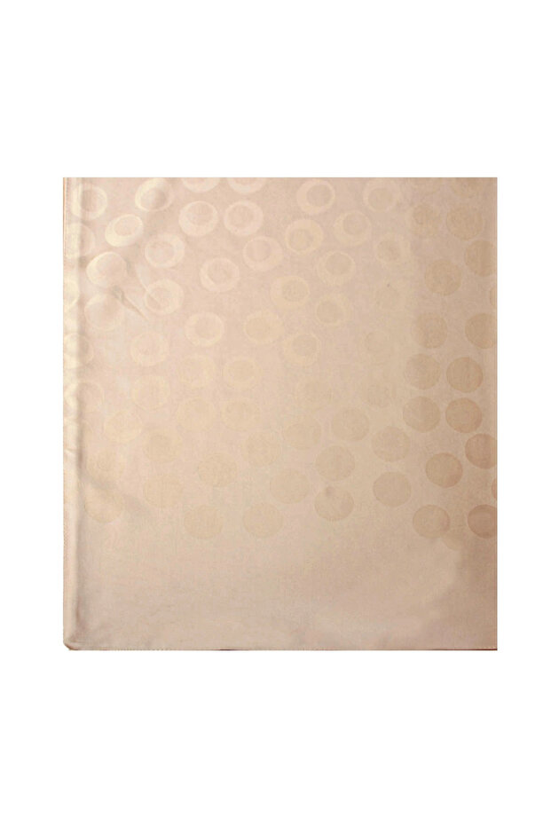Polka Dot Pattern Jacquard Shawl Beige