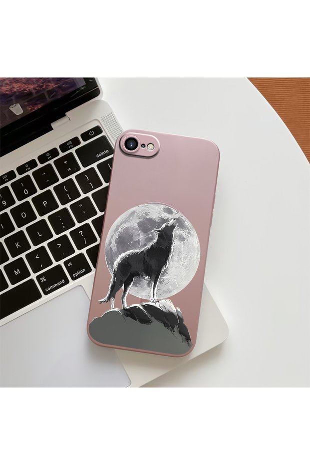 High Quality Magnetic Phone Case with Wolf Pattern, Compatible with iPhone 7/8/Se 2020 2022