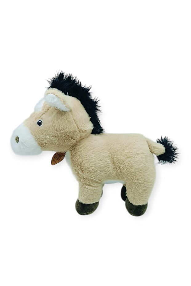 Plush Animals 30 cm Horse with Sound - Beige (Lisinya)