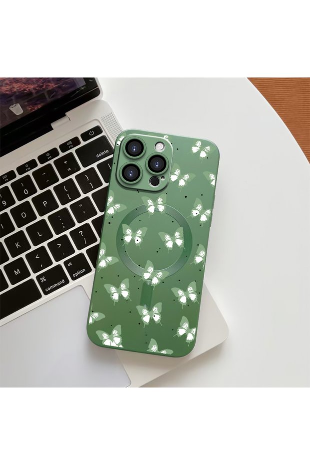 حافظة هاتف مغناطيسية عالية الجودة بنمط الفراشة متوافقة مع iPhone 14 Pro Max