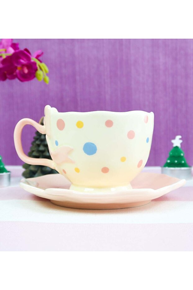 Ribbon Patterned Coffee Cup Bm-2329 - 3