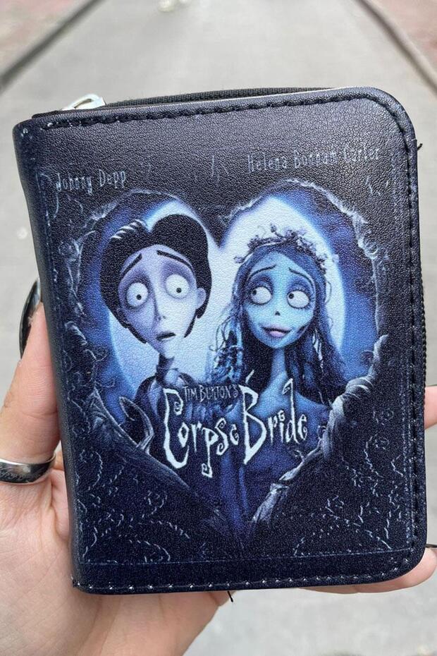 محفظة قصيرة من Black Corpse Bride (العروس الميتة) فيكتور وإيميلي