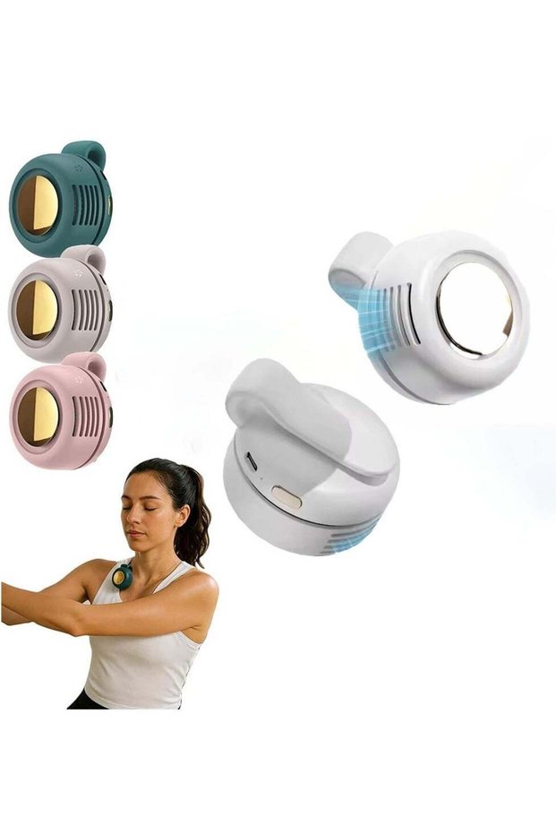 2025 Clip On Fan – Portable Silent Mini Bladeless Fan for Shirt, Waist & Travel