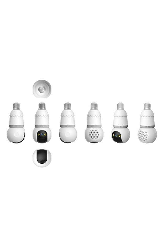 Wireless 360° Smart Bulb Security Camera with 4G/WiFi & Motion Tracking - 6