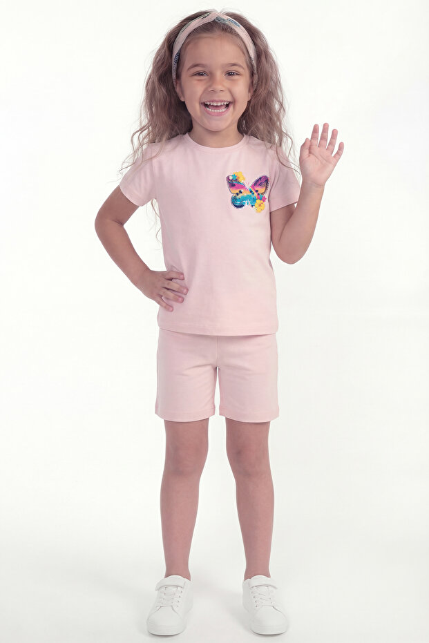 Girl's Printed Double Set B12