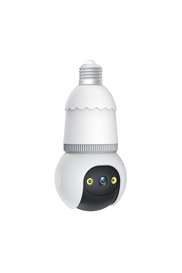 Wireless 360° Smart Bulb Security Camera with 4G/WiFi & Motion Tracking - 3