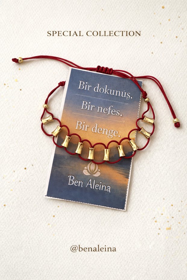 Breathing Balance Series Tactile Bracelet Stress Bracelet Burgundy Bracelet Energy Bracelet