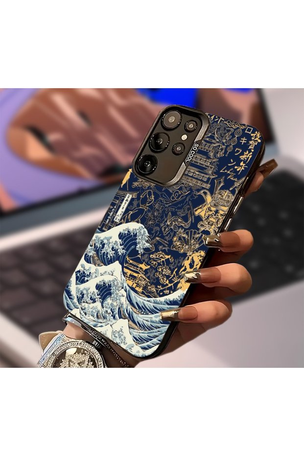 Samsung S23 Compatible Samurai's Words Print Pattern Shock Absorbing Phone Case Mk01A