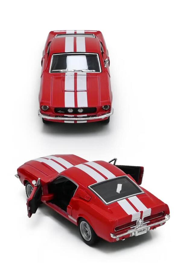 1967 Shelby GT-500 Die Cast Metal Doors Openable Pull Back Action Toy Car