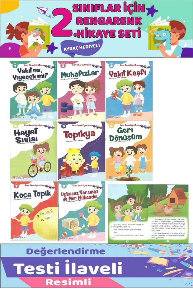 8-Story Story Set for Grade 2 Students Who Love Reading (48 Pages)