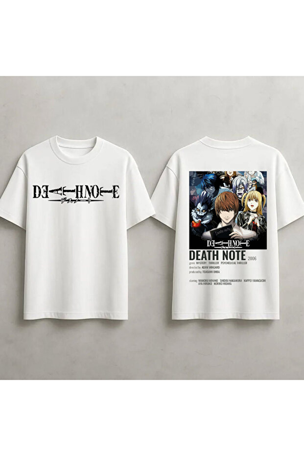 Death Note Printed Unisex 100% Cotton Oversize T-Shirt