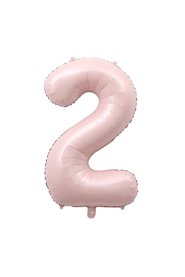 Retro Pink 2 Two Year Old Number Foil Balloon 34 Inch
