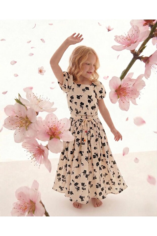 Verde Bluzlü Eteklı Girl's Two-Piece Set
