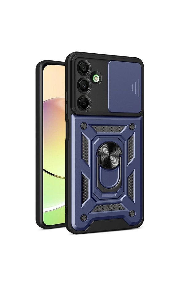Zengemtx Galaxy A16 5g Case Pars Silicone with Lens Ring (225139) - Navy Blue
