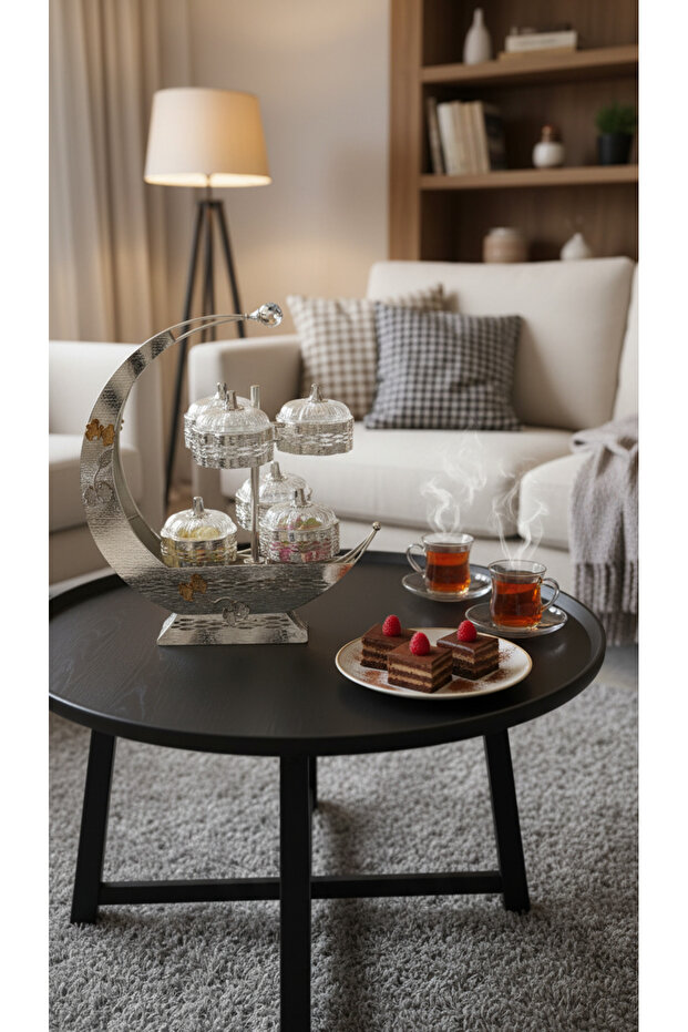 Elegant Dessert and Nut Serving Tray Set - 3