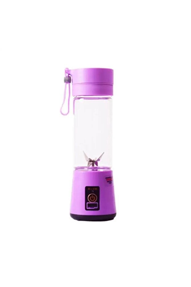 Portable Electric Juicer Bottle - 6 Blades USB Rechargeable Blender for Shakes & Smoothies (300ml)