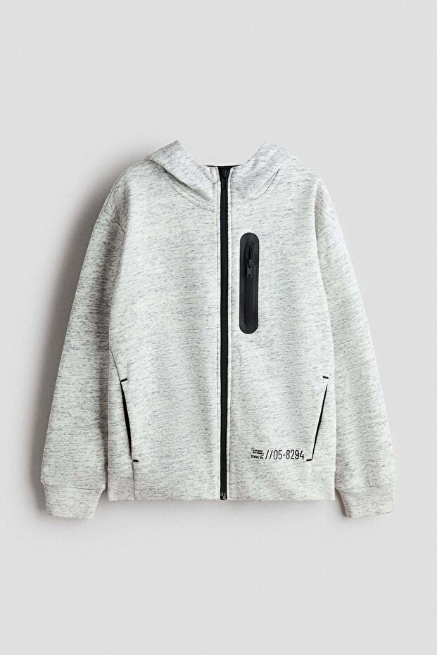 Zip-through hoodie