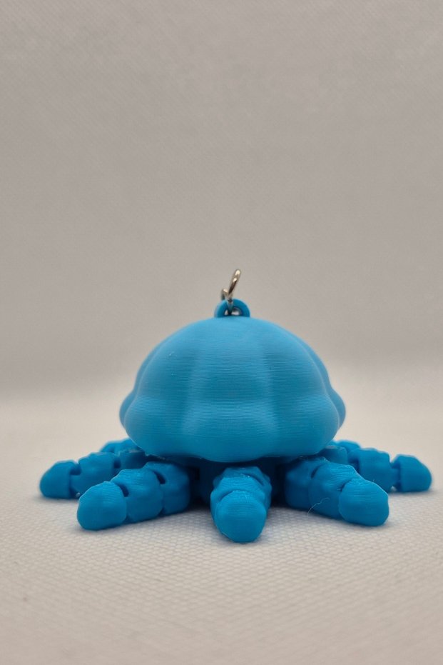 Moving Jellyfish Keychain