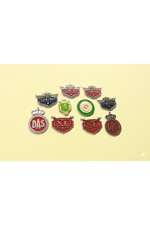 10 Pieces of Metal Nuts with a Ribbon Emblem Campaign