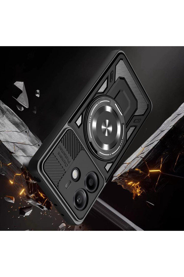 Case for Honor 400, Techsuit, TPU, Black - 6